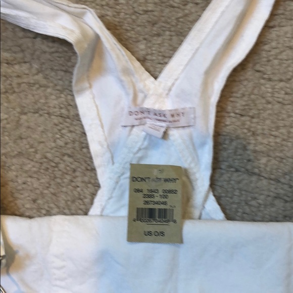 Summery white overalls from American Eagle! NWT - Picture 3 of 3